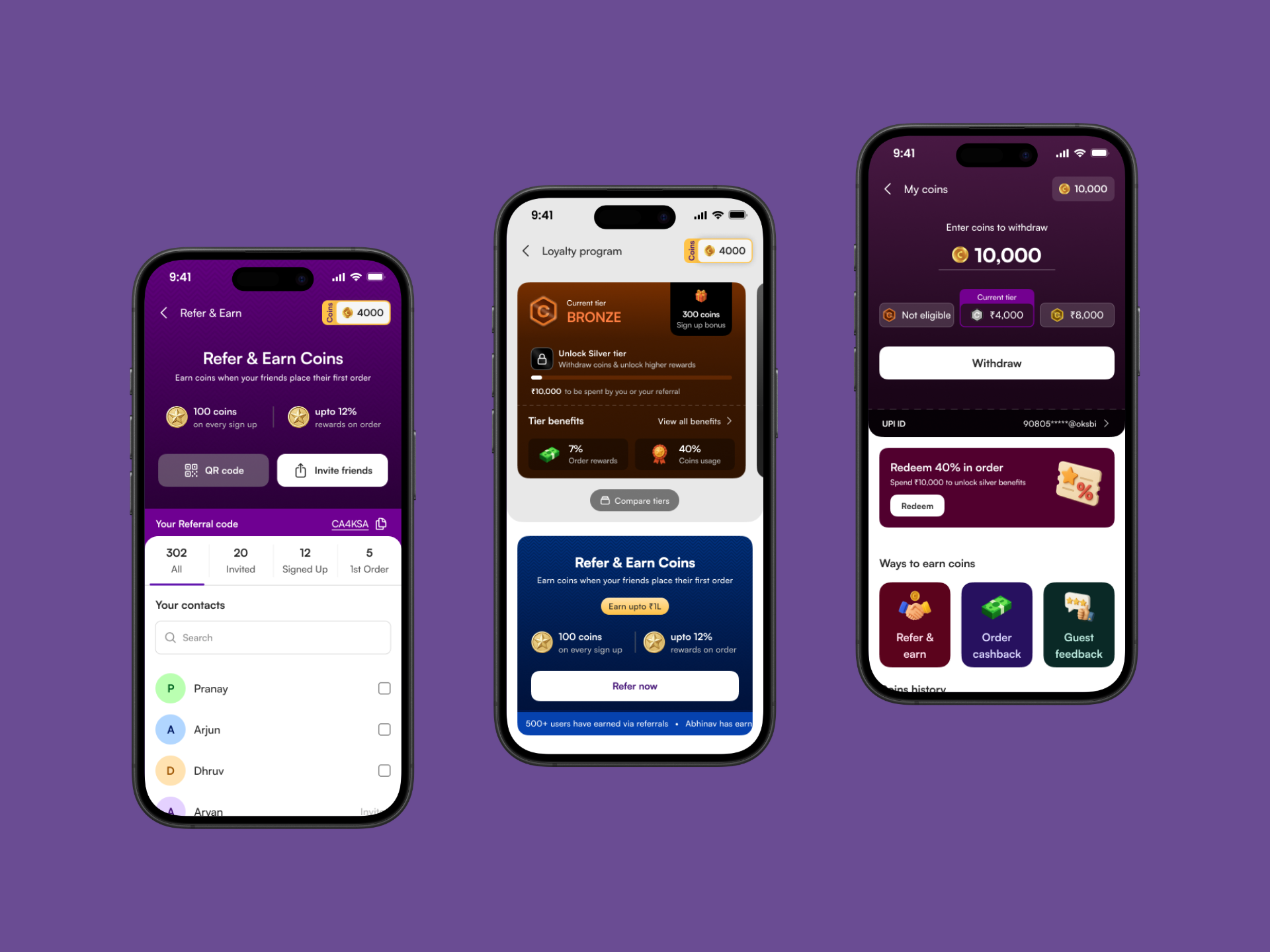 Loyalty & Referral Mockup